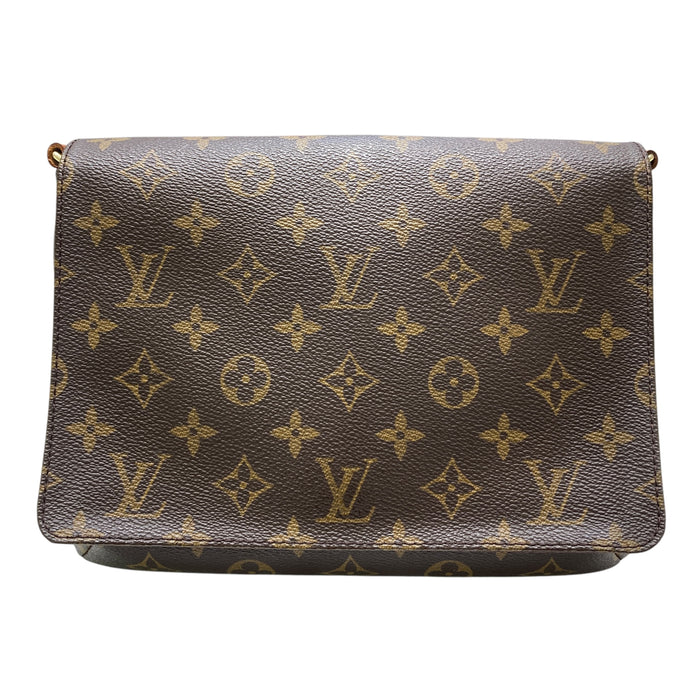 LOUIS VUITTON 路易威登 側背包 老花棕色 M51257 金釦