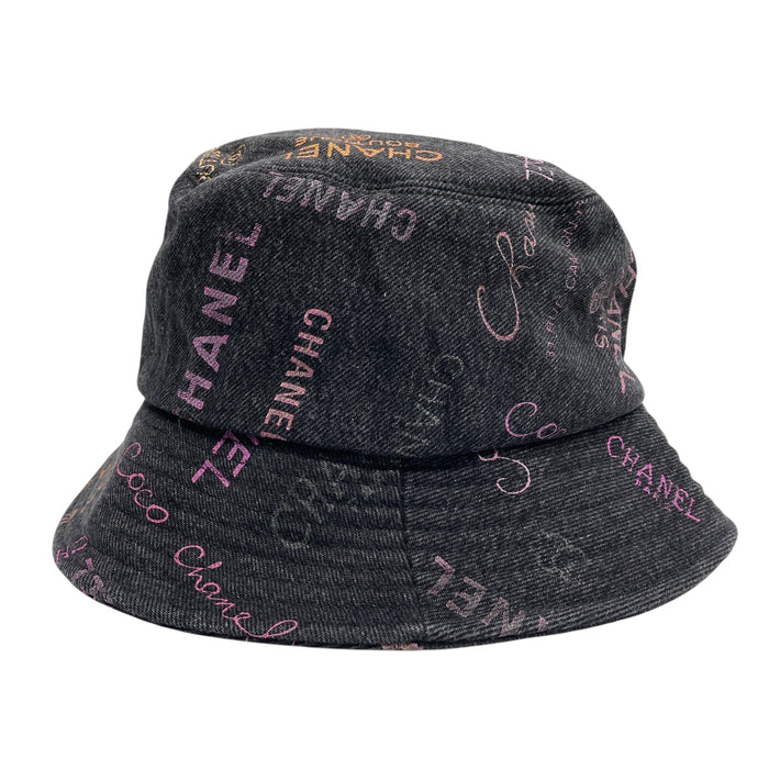 CHANEL 香奈兒 漁夫帽 SIZE:S AA8086 黑灰色