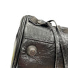 BALENCIAGA 巴黎世家 BLACK Le CAGOLE 圓筒包 皮革 鐵灰色 鎳色釦