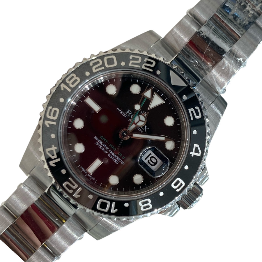 ROLEX OYSTER PERPETUAL GMT 黑面  不鏽鋼 自動機械錶