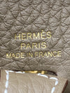 HERMES 愛馬仕 肩背包 Evelyne16  皮革 卡其色 金釦