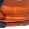 HERMES 愛馬仕 CONSTANCE19肩背包 EPSOM皮革 橘色 銀扣