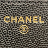 CHANEL 香奈兒 肩背包 WOC 牛革 黑色 金釦