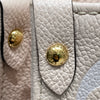 LOUIS VUITTON 路易威登 OnTheGo 壓紋托特包 米白 金釦