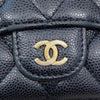 CHANEL 香奈兒 Classic Small Flap Wallet 三折短夾  AP0230 黑色 荔枝牛皮 金釦