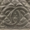 CHANEL 香奈兒 Vintage  肩背包 魚子醬牛皮 HOBO 黑色 金釦