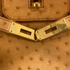 HERMES 愛馬仕 BIRKIN 30 手拿包 駱駝皮 金棕色 金釦