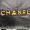 CHANEL 香奈兒 22 BAG 黑色 金釦