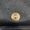 CHANEL 香奈兒 Classic Small Flap Wallet 三折短夾  AP0230 黑色 荔枝牛皮 金釦