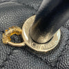 CHANEL 香奈兒 COCO HANDLE 肩背包 黑色 荔枝牛皮 金釦