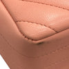 CHANEL 香奈兒 CLASSIC FLAP MINI20 V型紋 皮革 鏈條包 粉色