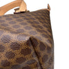 CELINE 思琳 Macadamia 手提包 PVC帆布 棕色 金釦