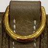 HERMES 愛馬仕 肩背包 Evelyne16  皮革 卡其色 金釦