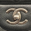 CHANEL 香奈兒 CF30 Jumbo 荔枝牛皮 黑色 銀釦