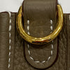HERMES 愛馬仕 肩背包 Evelyne16  皮革 卡其色 金釦
