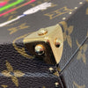 LOUIS VUITTON 路易威登 M92477 TAKASHI MURAKAMI 棕色經典老花 PVC 村上隆合作款 珠寶盒 化妝包 手提包