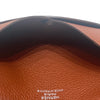 HERMES 愛馬仕 CALVI 楓葉紅色 皮革 銀釦