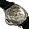 PANERAI 沛納海 LUMINOR BASE 44mm 手動上鍊機械腕錶 PAM00112 不鏽鋼 黑色/銀色