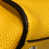 FENDI 芬迪 Mini Peekaboo Iconic Selleria 皮革 手提包 黃色 銀釦