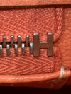 HERMES 愛馬仕 BIRKIN 30 手拿包 橘粉色 銀釦