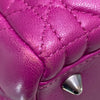 DIOR 迪奧 Medium Lady Dior Cannage 手提肩背包 羊皮 火龍果色 銀釦
