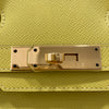 HERMES 愛馬仕 BIRKIN 30 手提包 檸檬黃 金釦