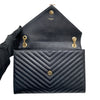 SAINT LAURENT 聖羅蘭 354118 CASSANDRE CHAIN BAG 荔枝皮革 鍊帶 肩背包 黑