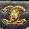 CHANEL 香奈兒 肩背包 CF25 羊皮 黑色 金釦