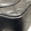 CHANEL 香奈兒 CLASSIC FLAP BAG 18 翻蓋側背包 羊皮 黑色 金釦