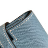HERMES 愛馬仕 Kelly Long Wallet 🄼刻 長夾 Epsom皮 牛仔藍 金釦