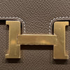 HERMES 愛馬仕 PFEUILLE CONSTANCE SLIM BICO 大象灰 金釦
