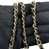 CHANEL 香奈兒 BEAUTY LOCK FLAP BAG 牛皮 黑色 金扣