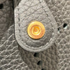 HERMES 愛馬仕 K刻 MINI EVELYNE 16 牛皮 黑色 金釦