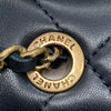 CHANEL 香奈兒 肩背包 2015/2016 秋冬系列 Tricolor Quilted Small Double Flap Bag  黑/灰褐/棕 復古金釦