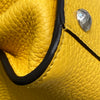 FENDI 芬迪 Mini Peekaboo Iconic Selleria 皮革 手提包 黃色 銀釦