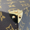 LOUIS VUITTON 路易威登 M92477 TAKASHI MURAKAMI 棕色經典老花 PVC 村上隆合作款 珠寶盒 化妝包 手提包