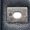 CHANEL 香奈兒 CF30 Jumbo 荔枝牛皮 黑色 銀釦