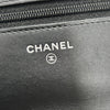 CHANEL 香奈兒 翻蓋包 雙ＣLOGO WOC 長夾鍊包  荔枝小牛皮 黑色 銀扣