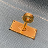 HERMES 愛馬仕 Kelly Long Wallet 🄼刻 長夾 Epsom皮 牛仔藍 金釦