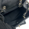 CHANEL 香奈兒 URBAN SPIRIT BACKPACK 菱格荔枝皮翻蓋後背包 手提肩背 牛皮 黑色 金扣