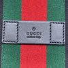 GUCCI 古馳 619750 經典綠紅帆布鎖 兩用托特包 黑色