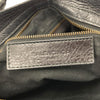 BALENCIAGA 巴黎世家 CITY 機車包 皮革 黑色 棕色釦