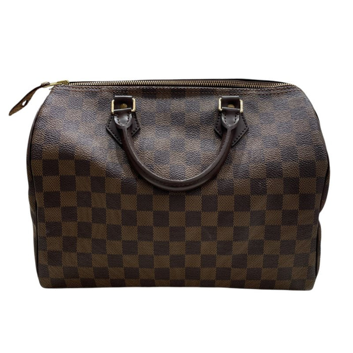 LOUIS VUITTON 路易威登 N41531 SPEEDY 30 波士頓包 棋盤格 棕色 金釦