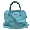 HERMES (愛馬仕) BOLIDE 31 TOGO 牛皮 藍色 銀釦