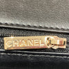 CHANEL 香奈兒 CLASSIC FLAP BAG 18 翻蓋側背包 羊皮 黑色 金釦