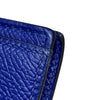 HERMES 愛馬仕 Béarn T刻 長夾 皮革 靛藍色 銀釦