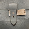 HERMÈS 愛馬仕 MESSENGER 29 肩背包 牛皮 灰綠色 銀釦
