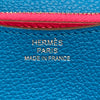 HERMES 愛馬仕 PFEUILLE CONSTANCE SLIM BICO 藍色 銀釦