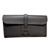 HERMÈS 愛馬仕 JIGE CLUTCH SWIFT 皮革 手拿包 灰色
