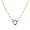 CARTIER 卡地亞 TRINITY NECKLACE 三環項鍊 K18PG  4.15g